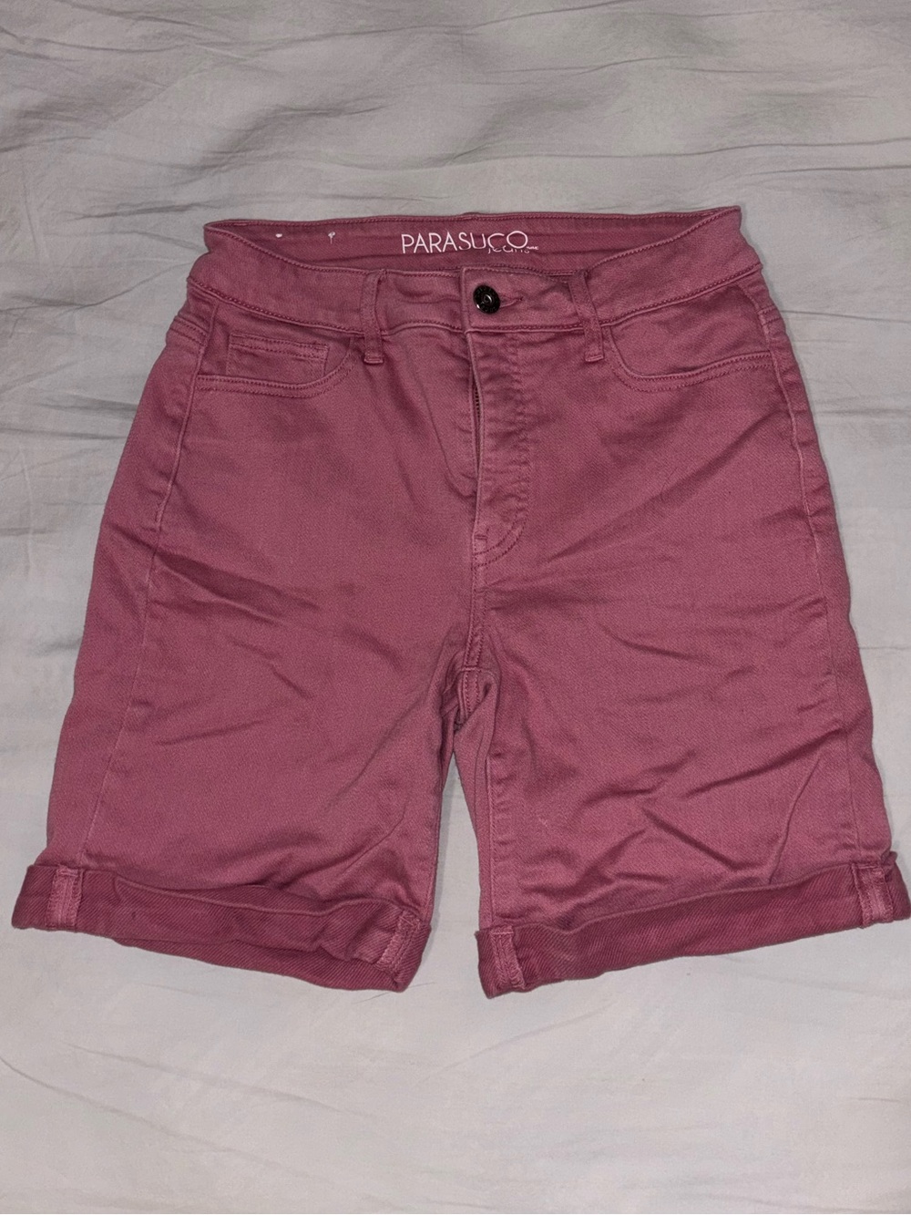 Parasuco Women's Mauve Roll-Cuff Denim Shorts